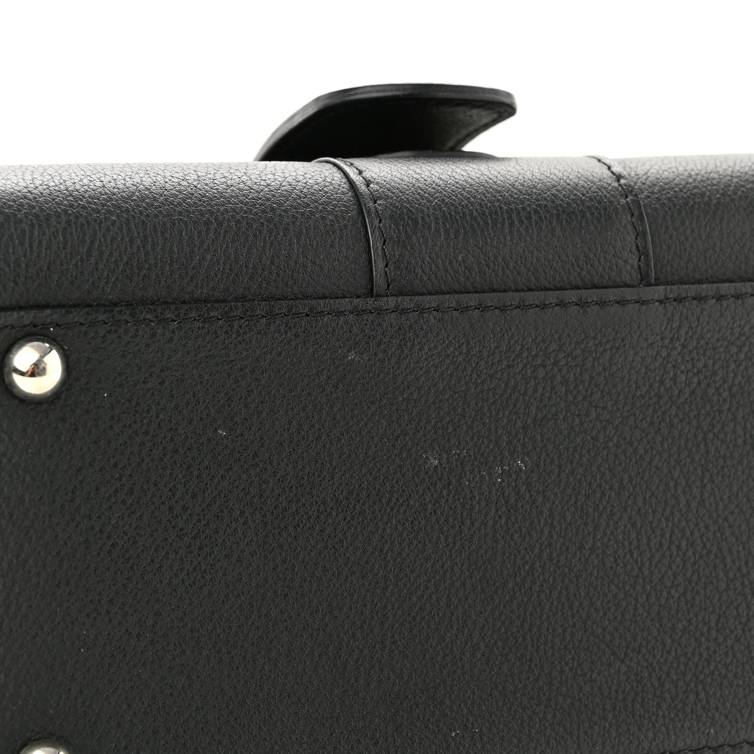 Delvaux Grained Calfskin Mini Brillant Satchel Black 11 of 11