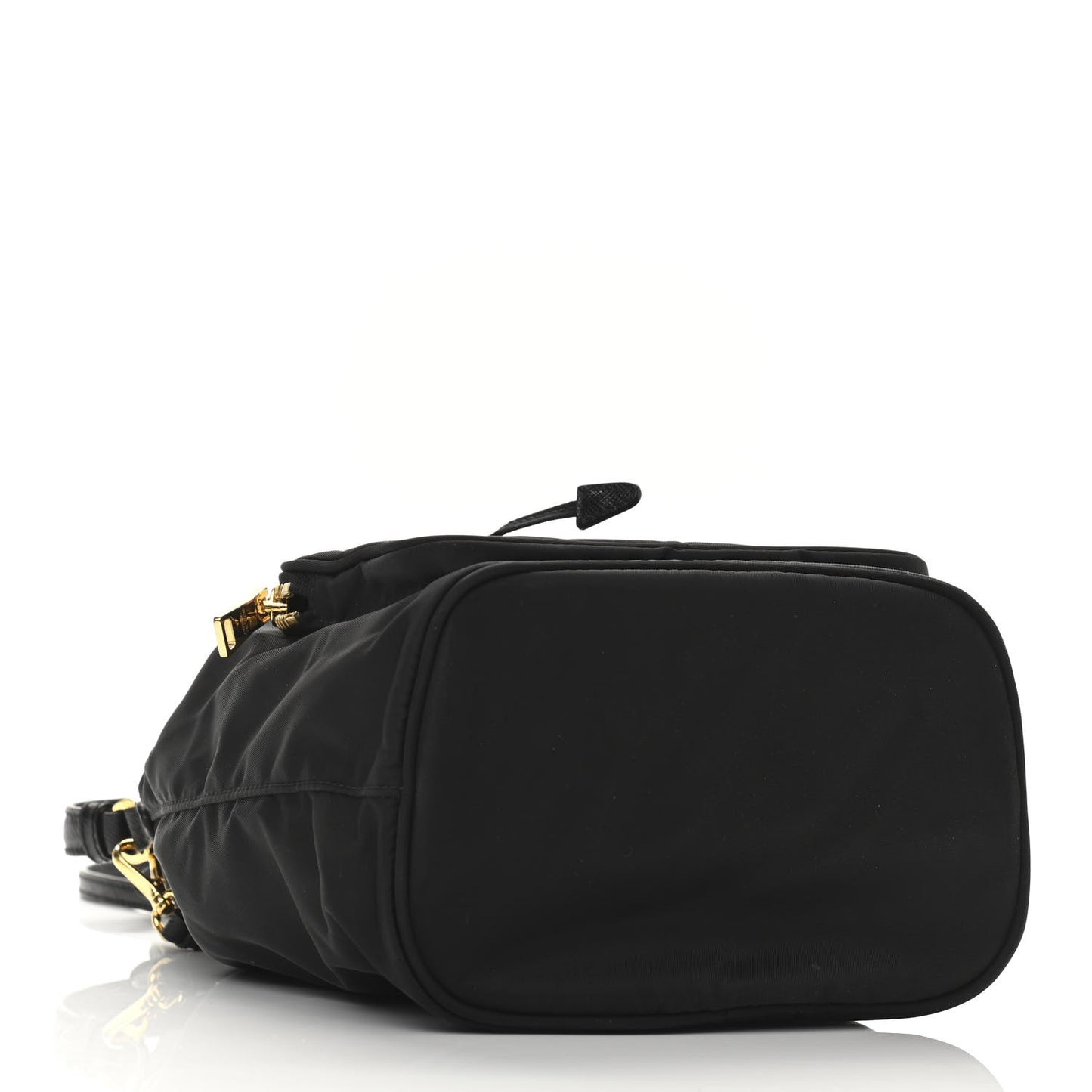Re-Nylon Duet Drawstring Shoulder Bag Black