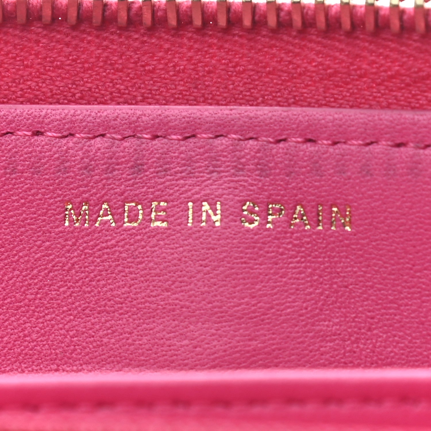 Chanel Lambskin Quilted Large Gusset Zip Around Wallet Pink 7 of 10