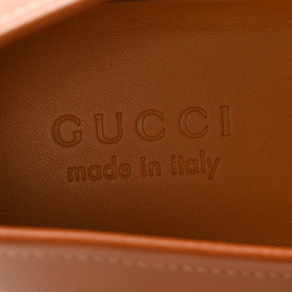 Gucci Harness Calfskin GG Tennis Embossed Mens Horsebit Loafers 8.5 Dark Brown 6 of 12