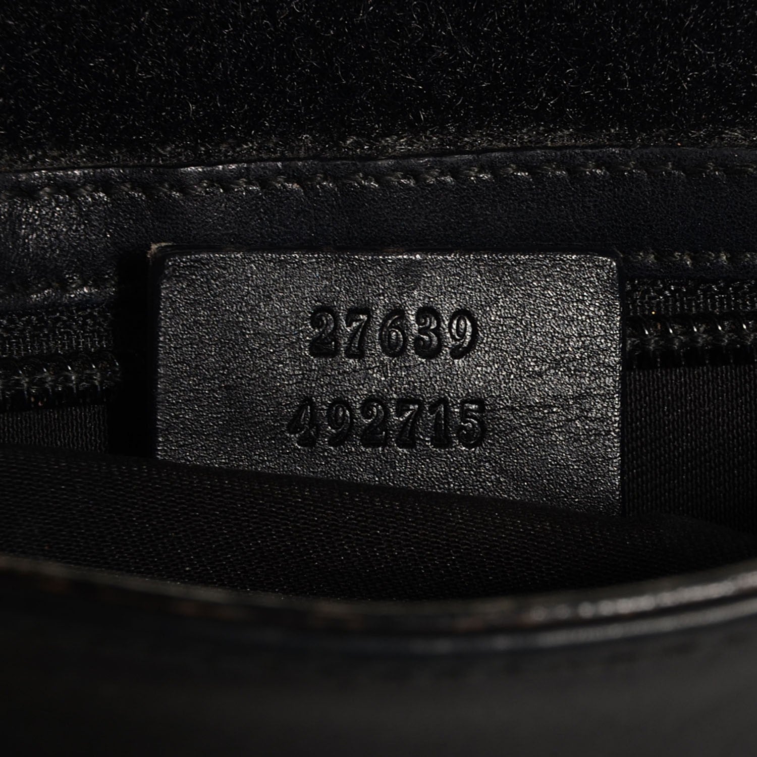 Gucci Guccissima Medium Flat Messenger Bag Black 12 of 17