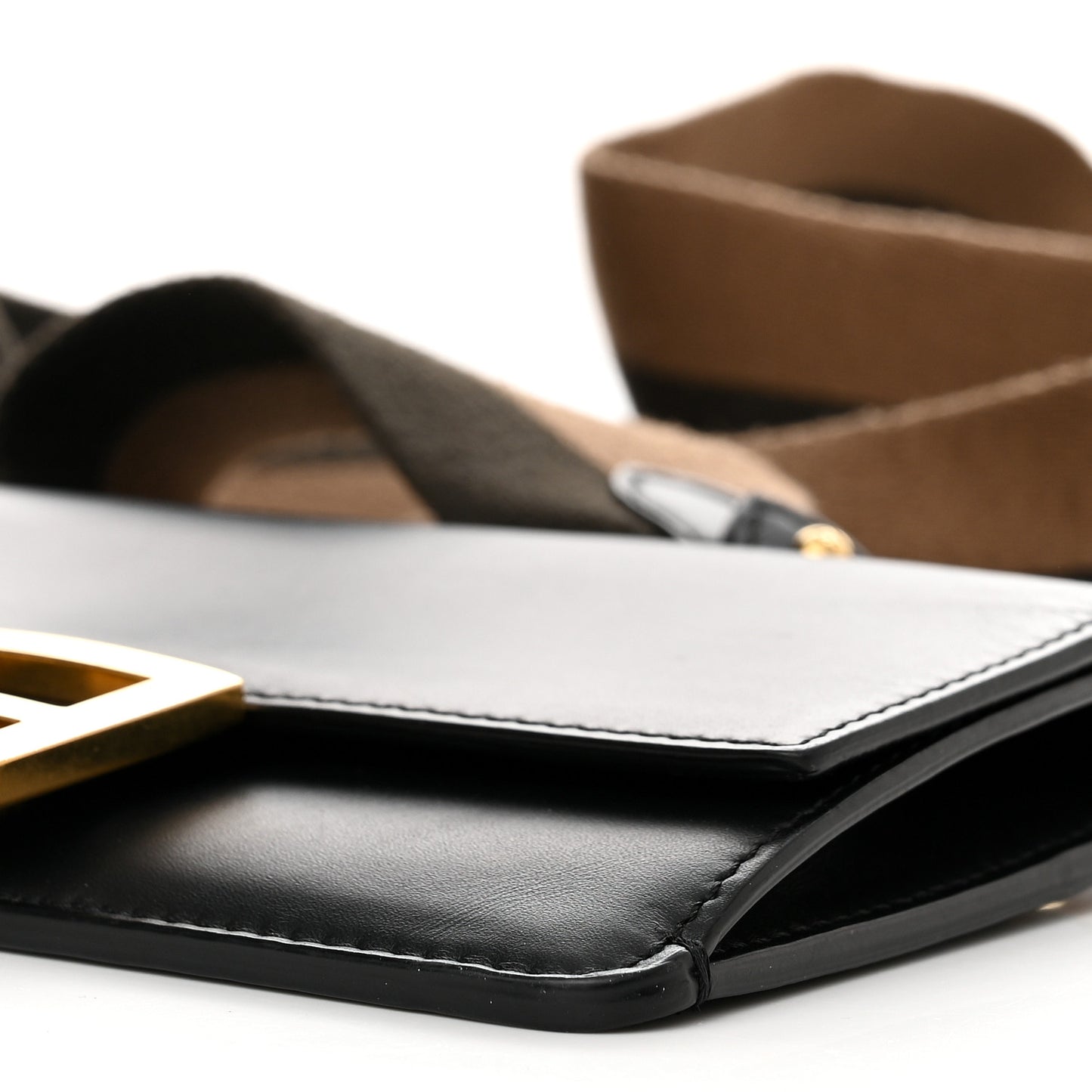 Vitello King Mini Flat Baguette Black