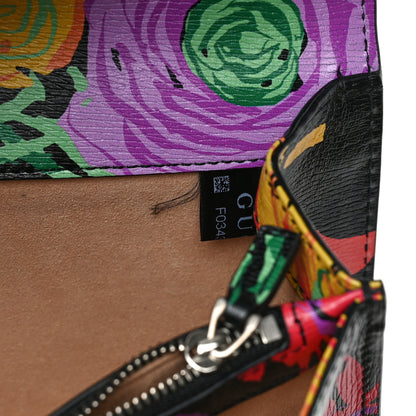 Gucci X KEN SCOTT New Shangai Calfskin Jenny Floral Print Small Dionysus Shoulder Bag Black Pink 10 of 11