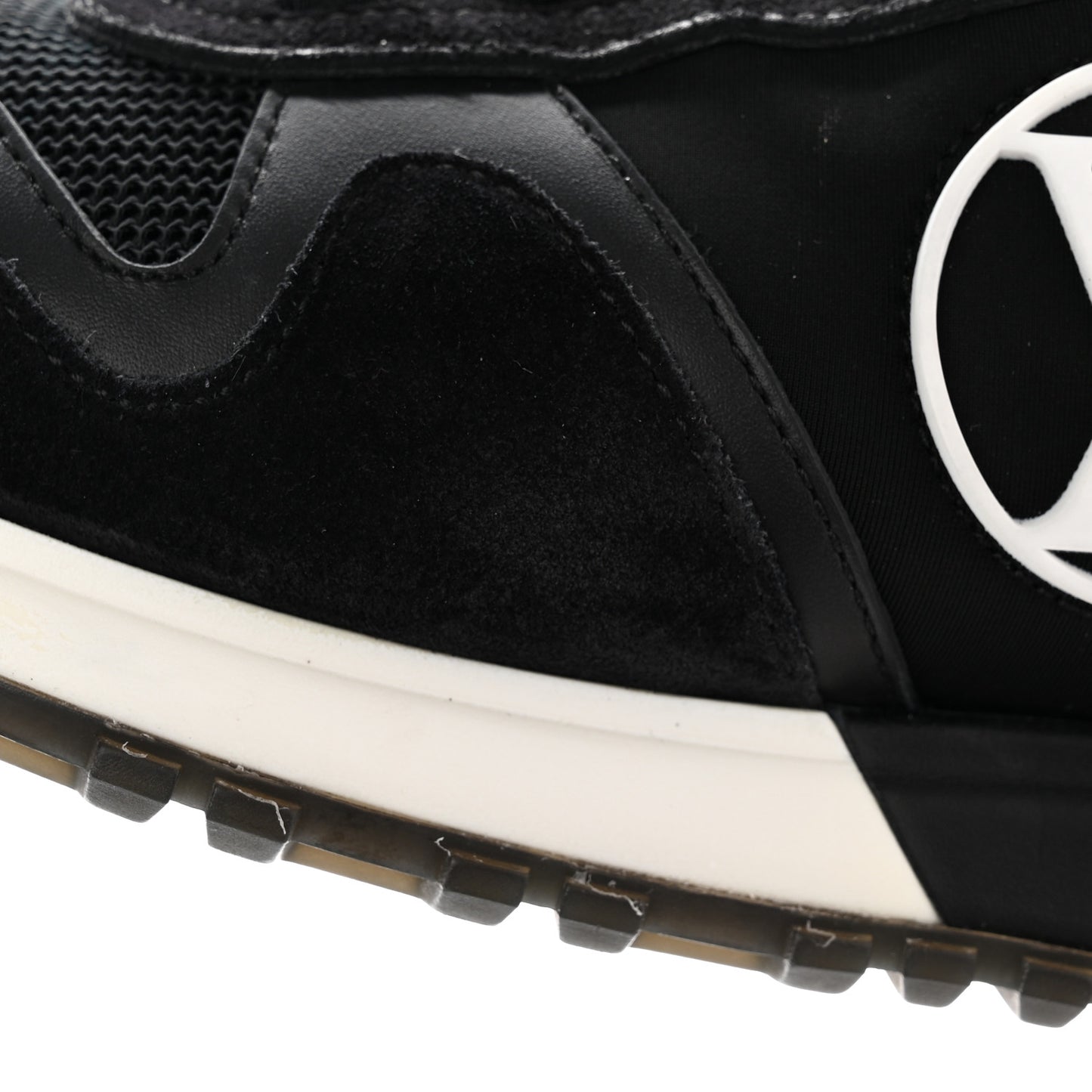 Calfskin Monogram Run Away Sneakers 39 Black