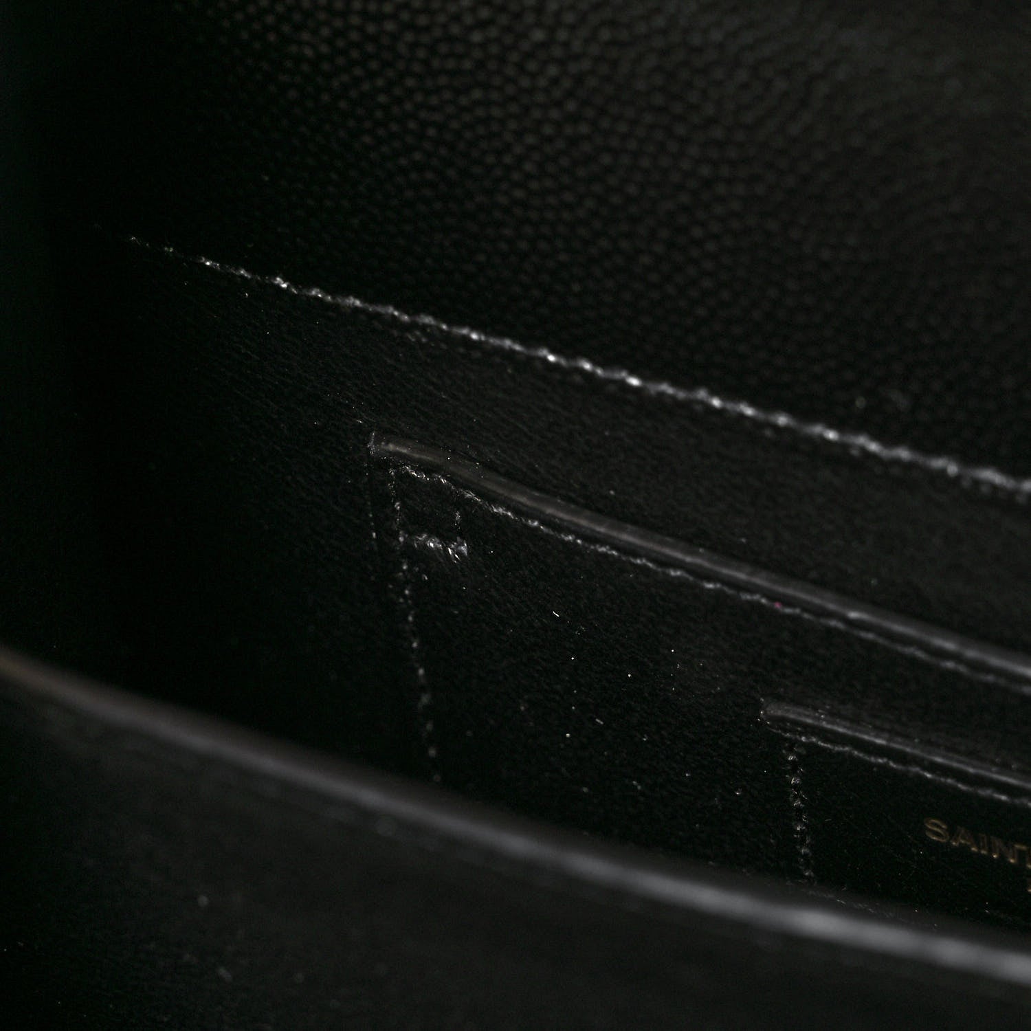 Saint Laurent Grain de Poudre Mini Classic Monogram Cassandra Top Handle Black 11 of 12