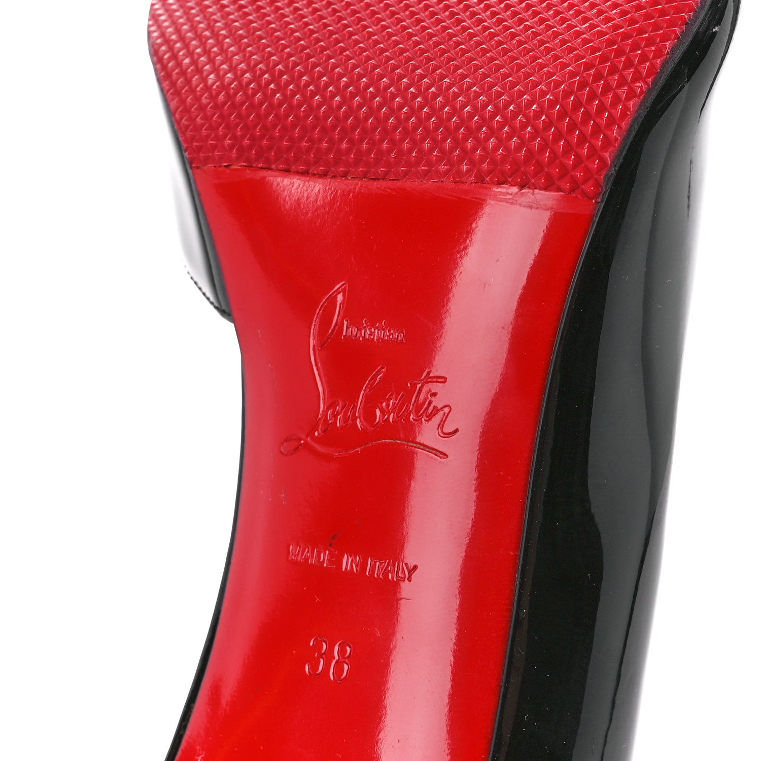 Christian Louboutin Patent Iriza 85 Pumps 38 Black 6 of 9