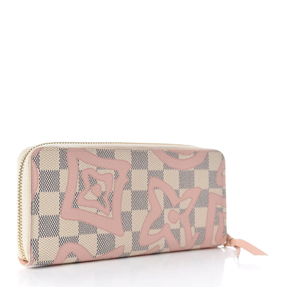 Louis Vuitton Damier Azur Tahitienne Clemence Wallet 3 of 8