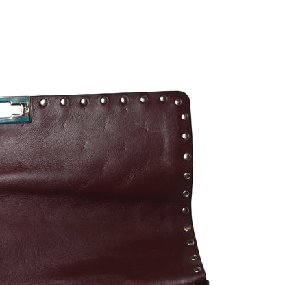 Valentino Garavani Nappa Large Rockstud Spike Shoulder Bag Rubin 10 of 14