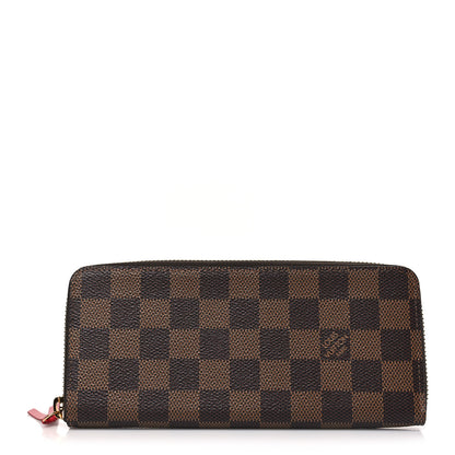Louis Vuitton Damier Ebene Clemence Wallet Cherry 1 of 7