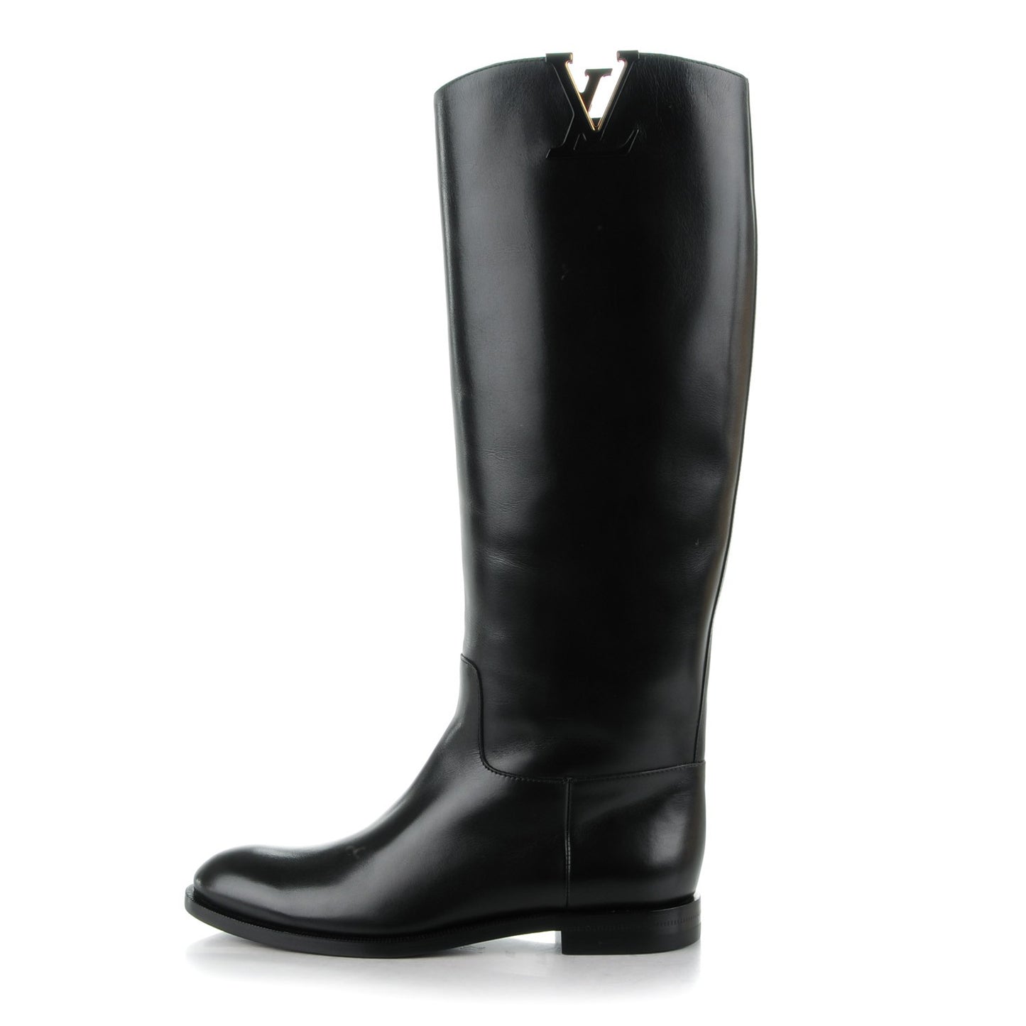 Heritage Flat High Boots 35.5 Black