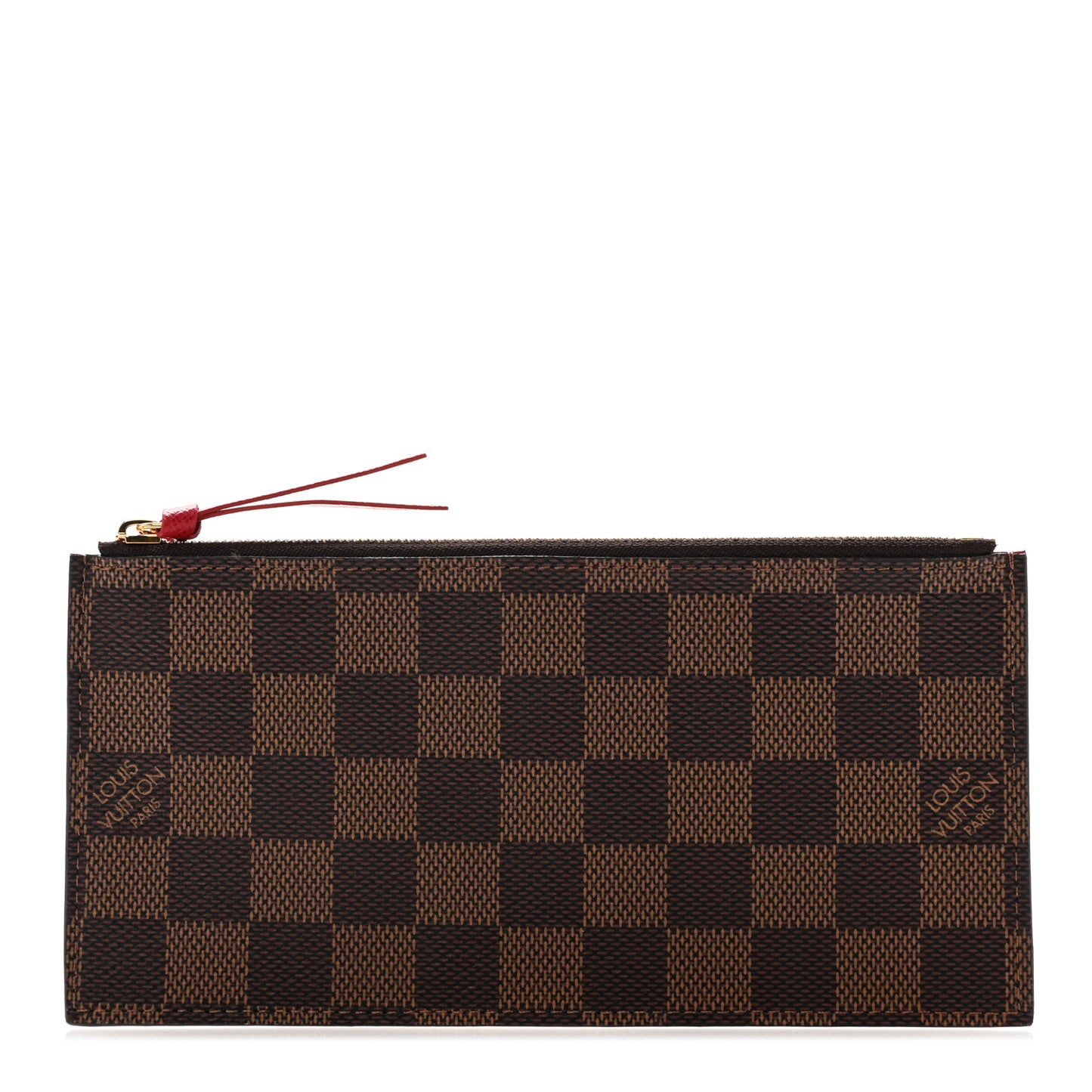 Damier Ebene Felicie Chain Wallet Zippered Insert