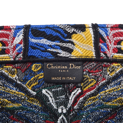 Christian Dior Canvas Embroidered Butterfly Book Tote Multicolor 6 of 7