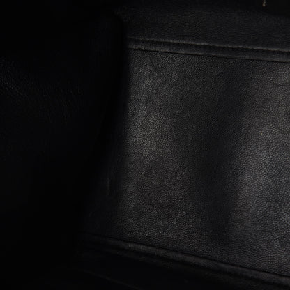 Celine Drummed Calfskin Suede Large Trapeze Black 12 of 15