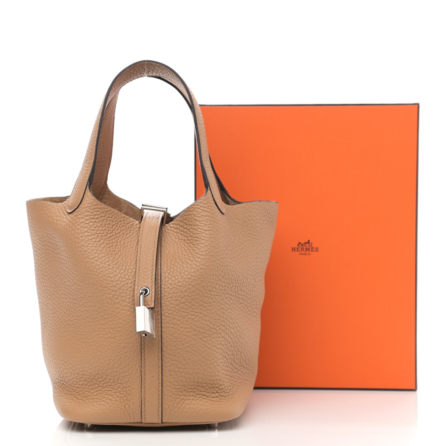 Hermes Taurillon Clemence Picotin Lock 18 PM Chai 11 of 11