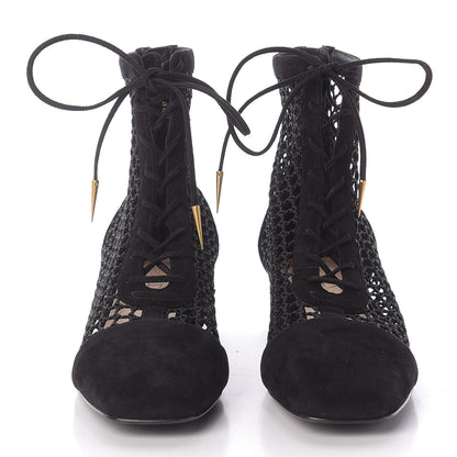 Christian Dior Suede Resille Naughtily-D 30mm Ankle Boots 39 Black 2 of 11