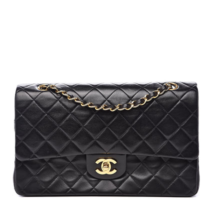 Chanel Lambskin Quilted Medium Double Flap Black 1 of 16