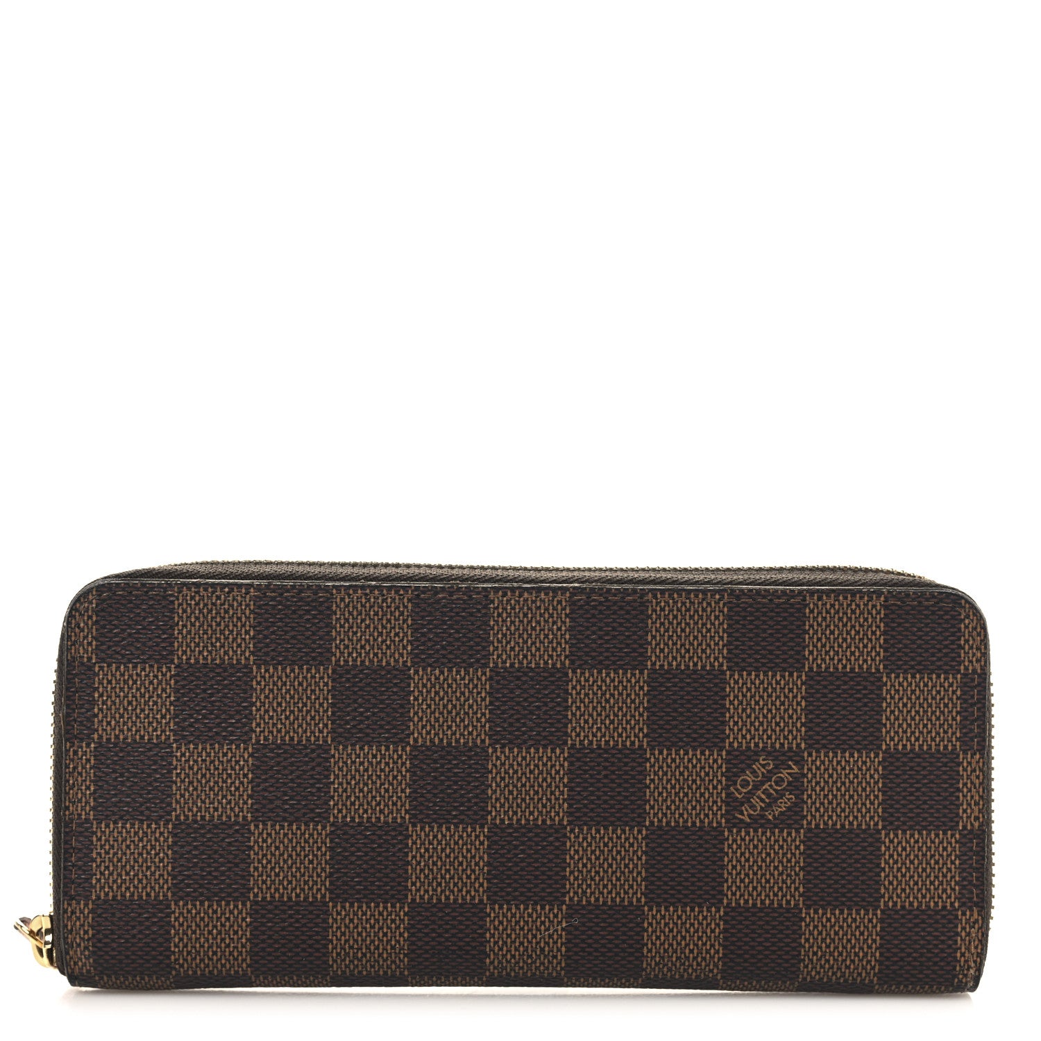 Louis Vuitton Damier Ebene Clemence Wallet Rose Ballerine 1 of 7