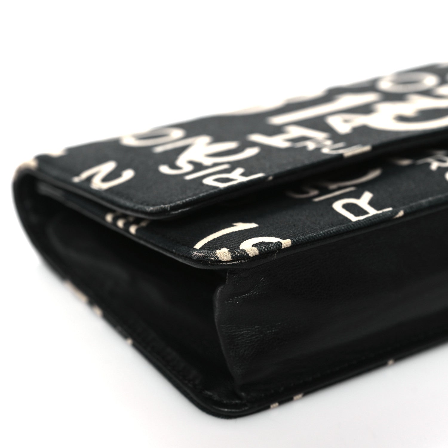 Chanel Denim Coco Wallet On Chain WOC Black 10 of 11
