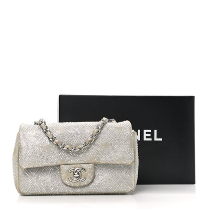 Chanel Iridescent Calfskin Studded Mini Flap Silver 14 of 14