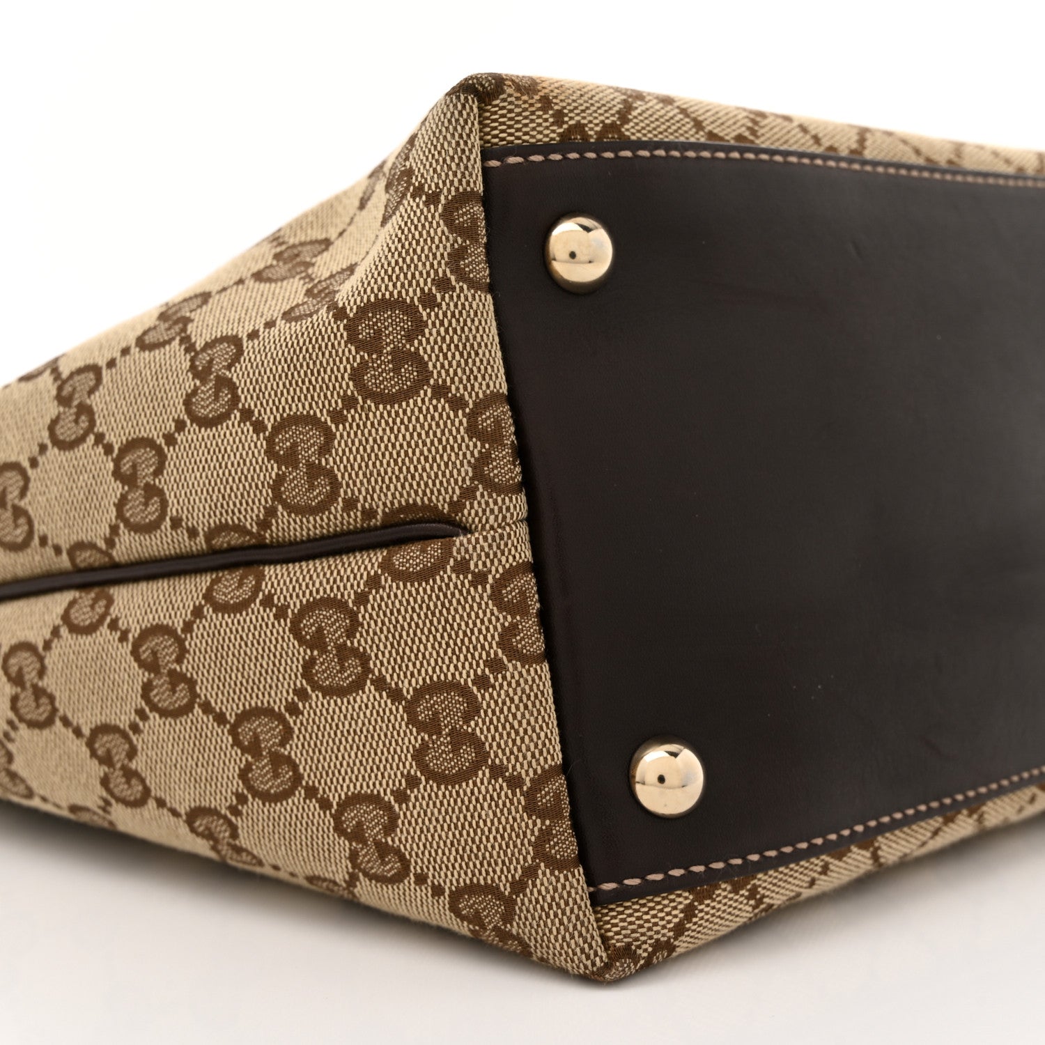 Gucci Monogram Medium New Britt Tote Brown 9 of 11