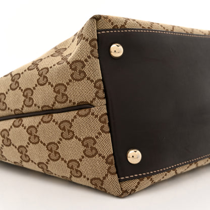 Gucci Monogram Medium New Britt Tote Brown 9 of 11