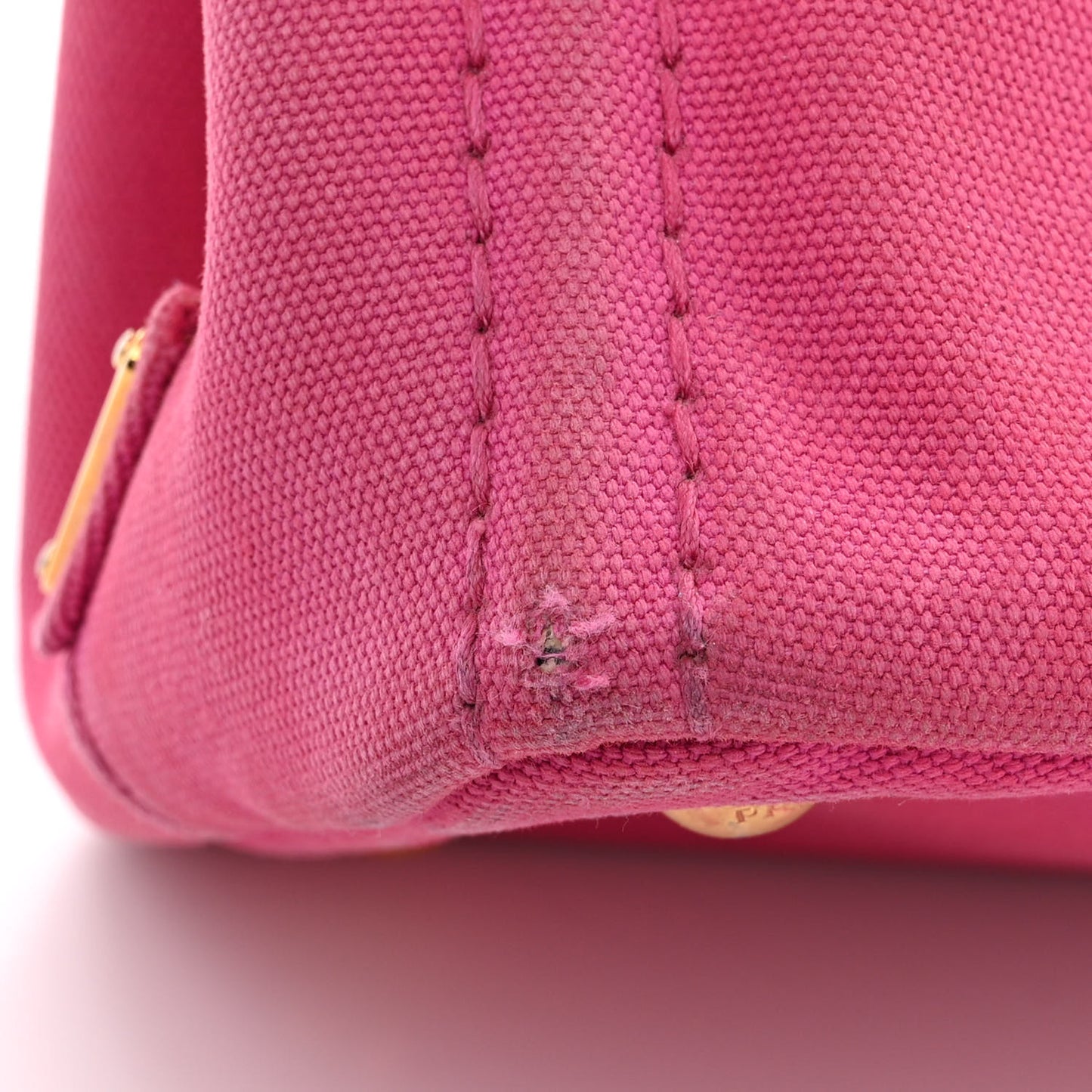 Denim Small Canapa Logo Tote Peonia