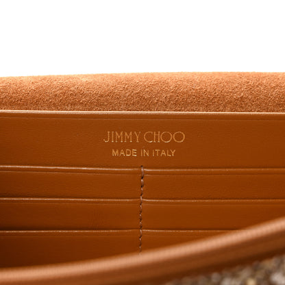 Jimmy Choo Glitter Palace Wallet On Chain Gold 6 of 9