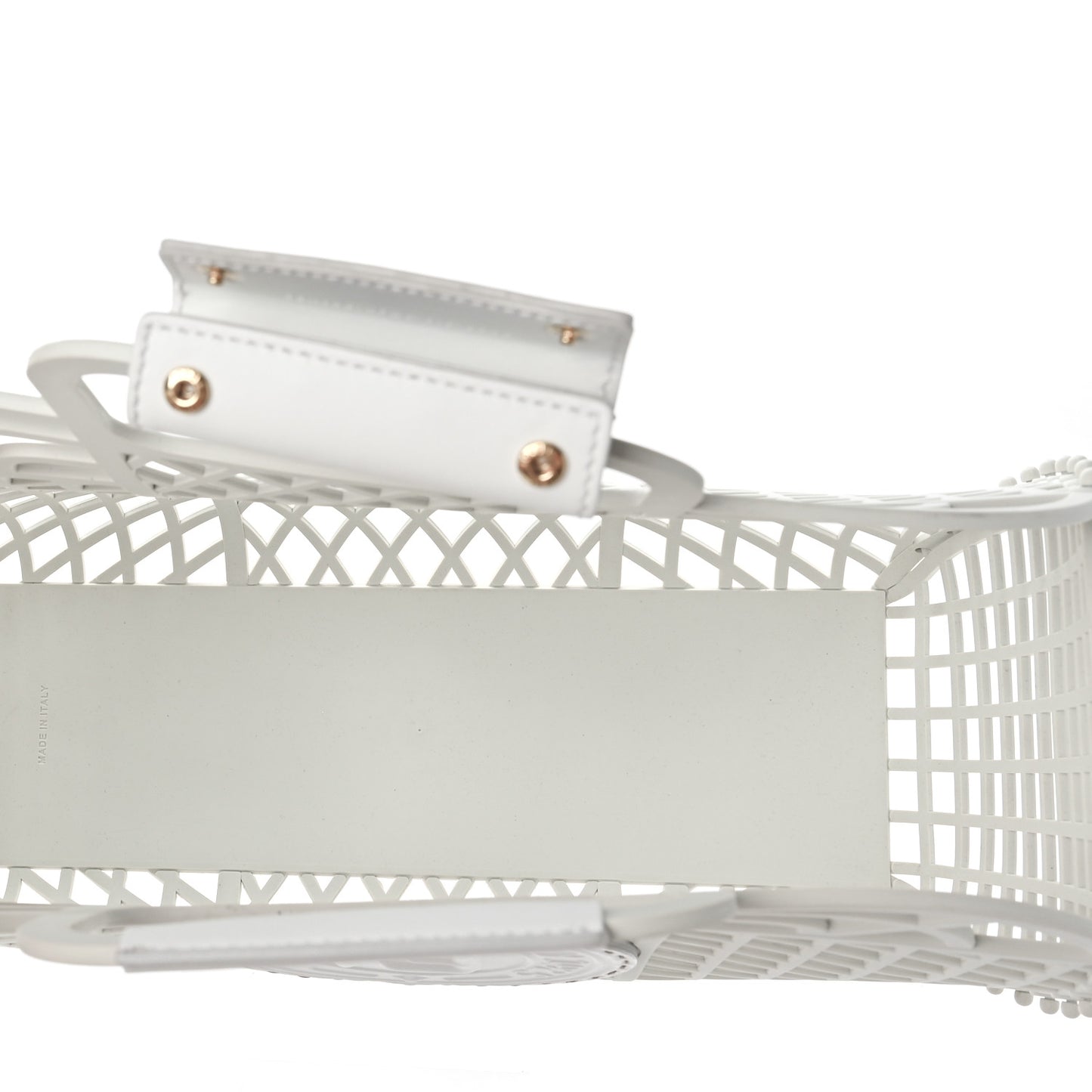 Recycled Plastic Vitello Liberty Matte Medium Fendi Basket White Ice