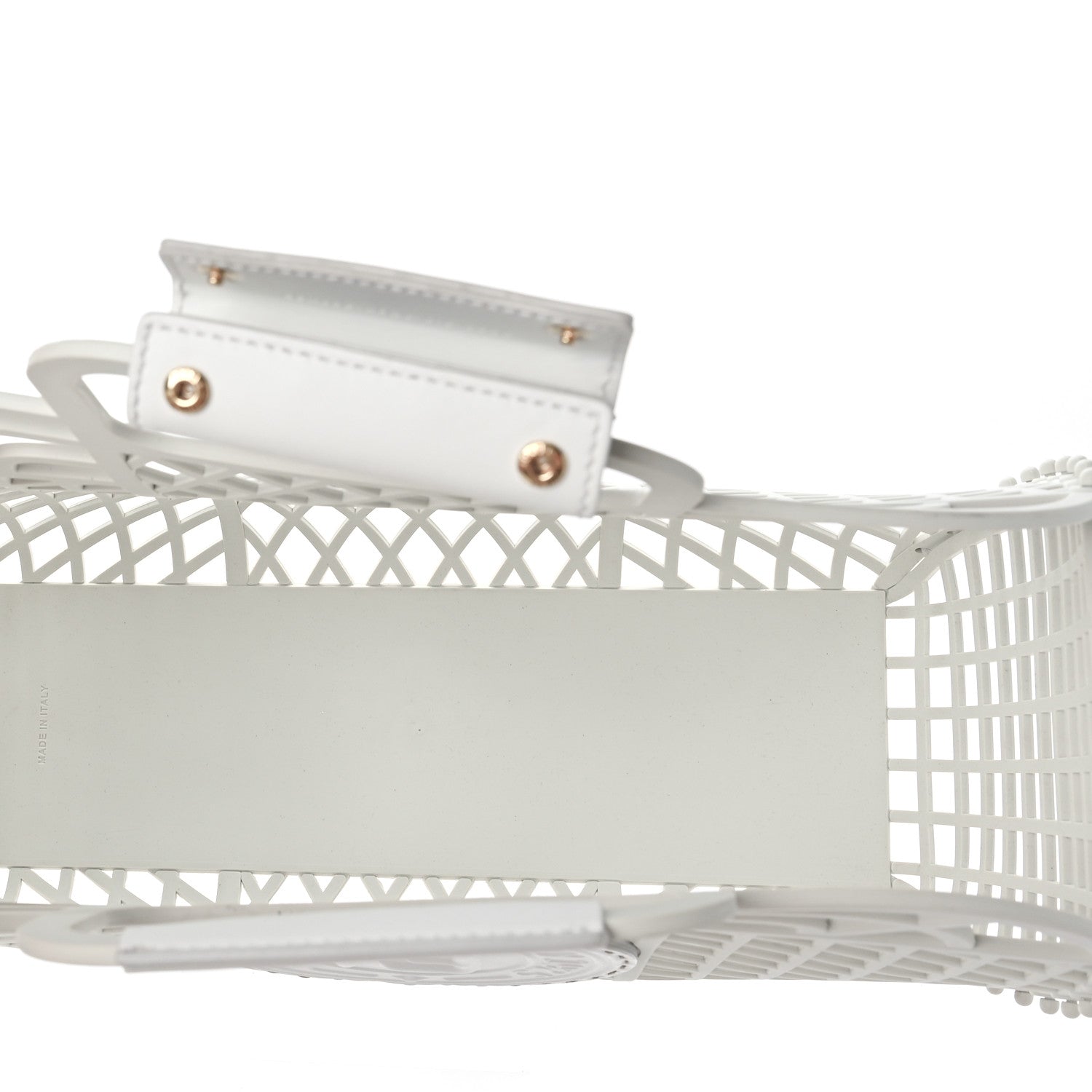 Fendi Recycled Plastic Vitello Liberty Matte Medium Fendi Basket White Ice 5 of 11