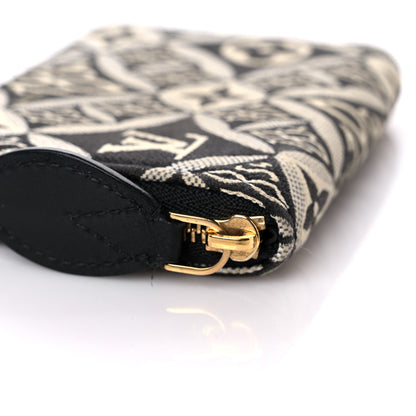 Louis Vuitton Jacquard Since 1854 Zippy Coin Purse Grey 14 of 16