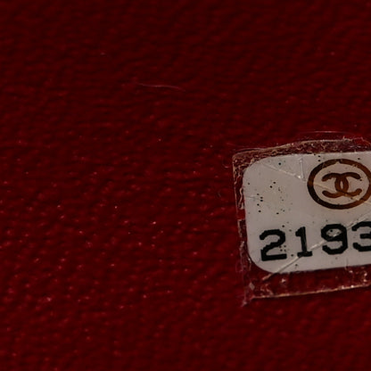 Chanel Crumpled Grained Calfskin Quilted Large Two Tone Flap Bag Red 7 of 9
