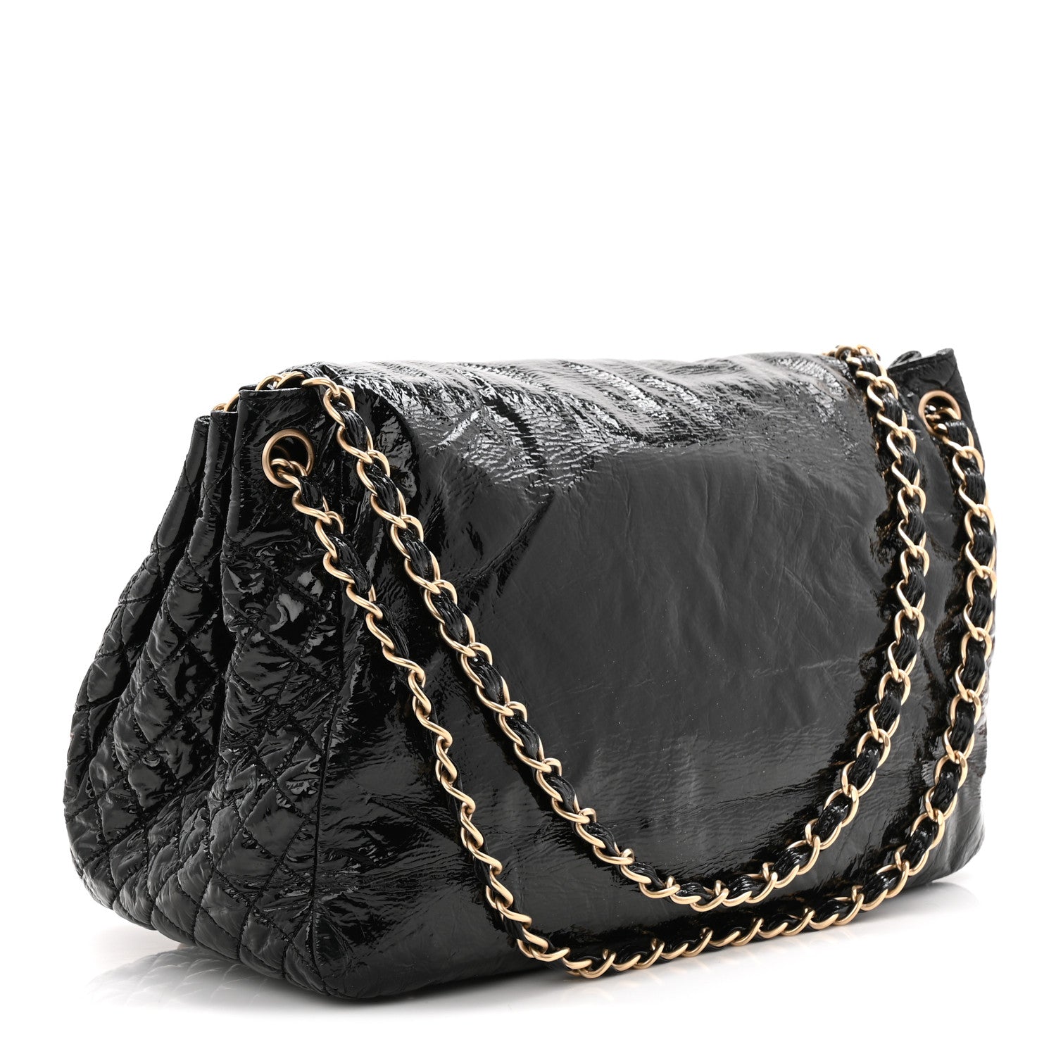 Chanel Vinyl Medium Rock and Chain Flap Black 1855067 – FASHIONPHILE