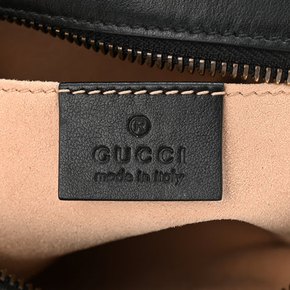 Gucci Calfskin Matelasse Mini GG Marmont Chain Shoulder Bag Black 6 of 10