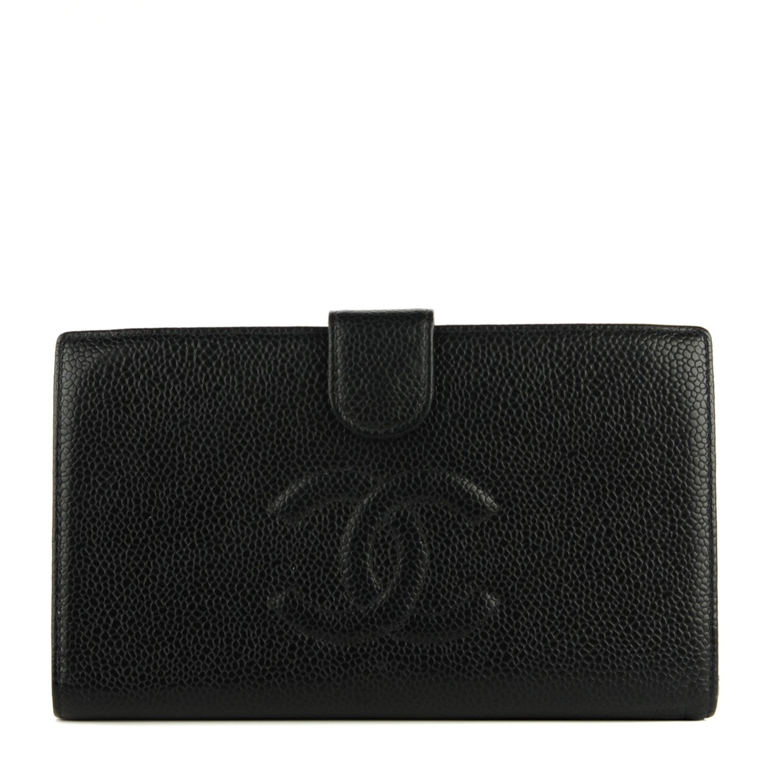 Chanel Caviar CC French Wallet Black 1 of 8