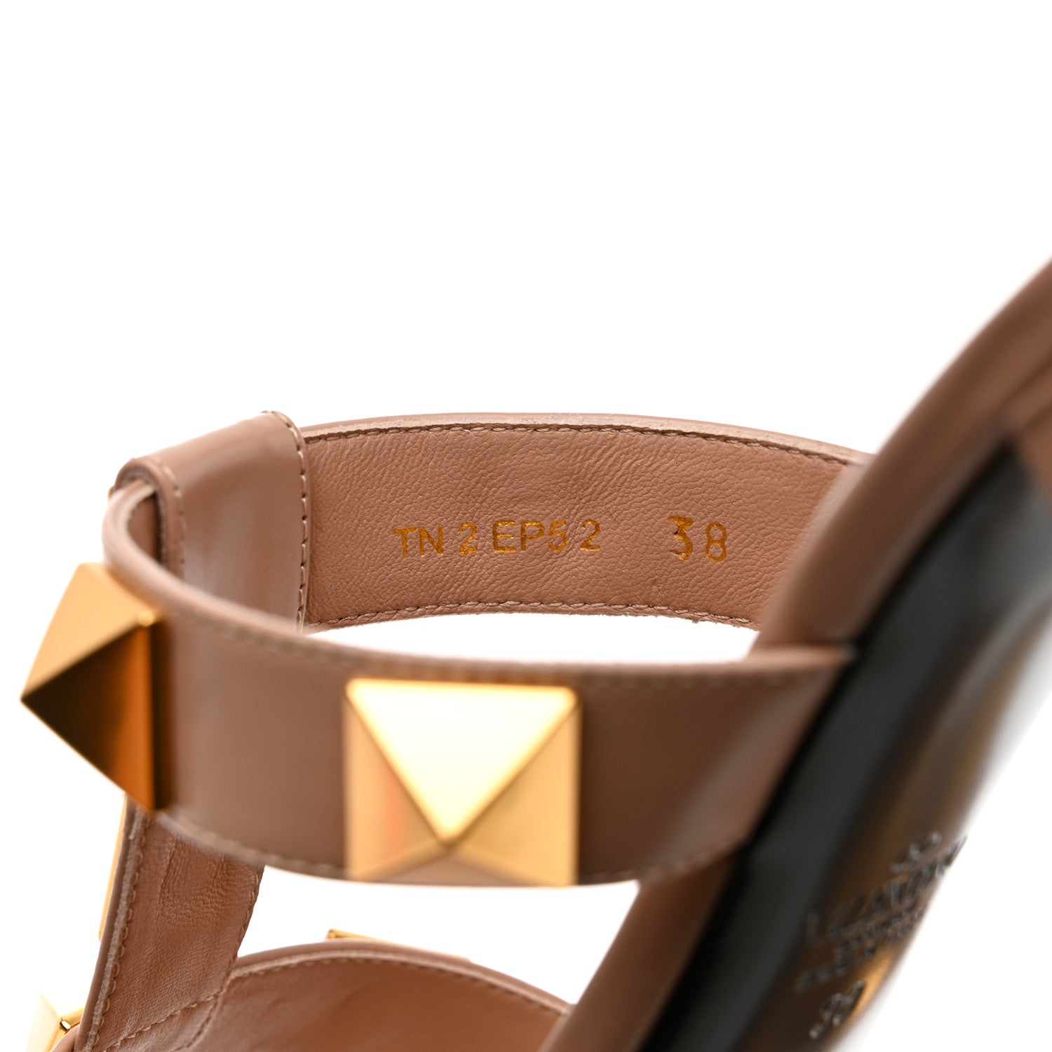 Valentino Garavani Calfskin Roman Stud 60mm Slide Sandals 38 Rose Cannelle 6 of 11