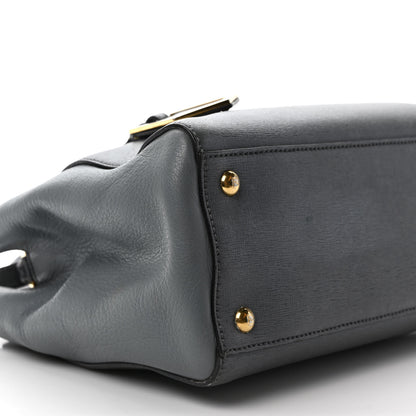 Fendi Vitello Elite Petite 2Jours Tote Grigio Grigio Chiaro 8 of 15