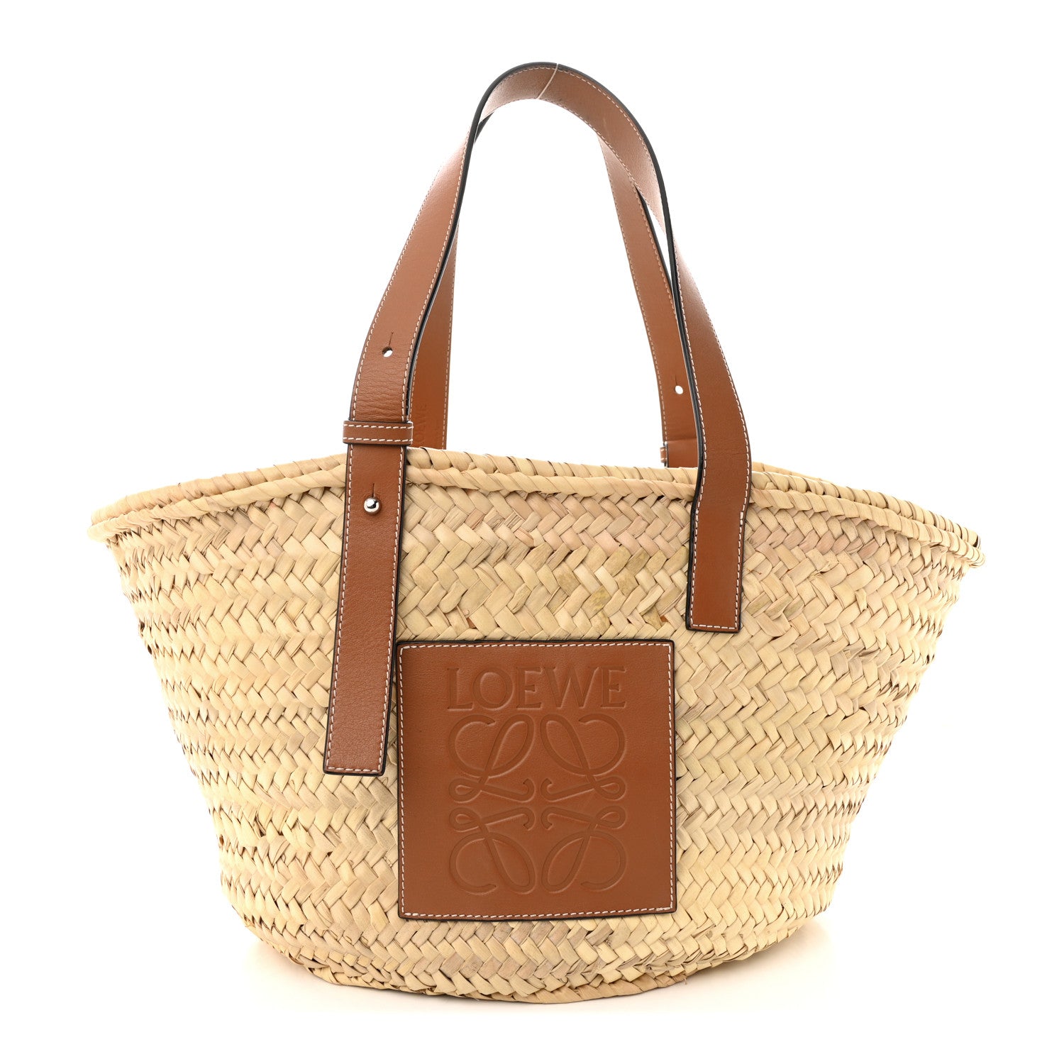 Loewe Raffia Basket Tote Bag Natural Tan 1 of 12