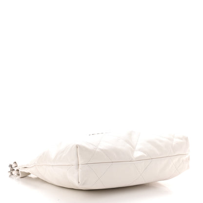 Chanel Shiny Calfskin Quilted Small Chanel 22 White 5 of 11