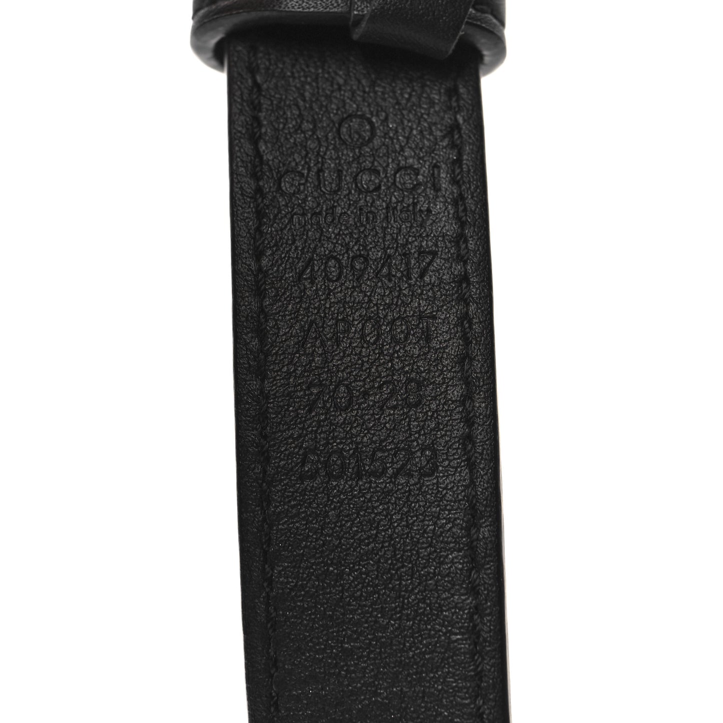 Calfskin Double G 20mm Belt 70 28 Black
