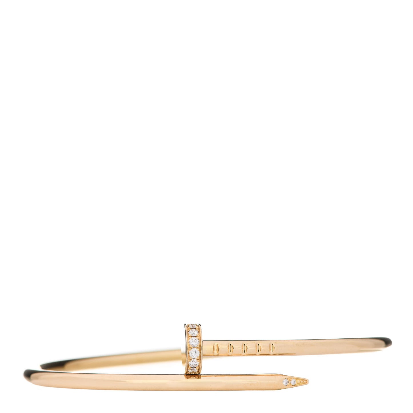18K Yellow Gold Diamond Small Juste Un Clou Bracelet 15