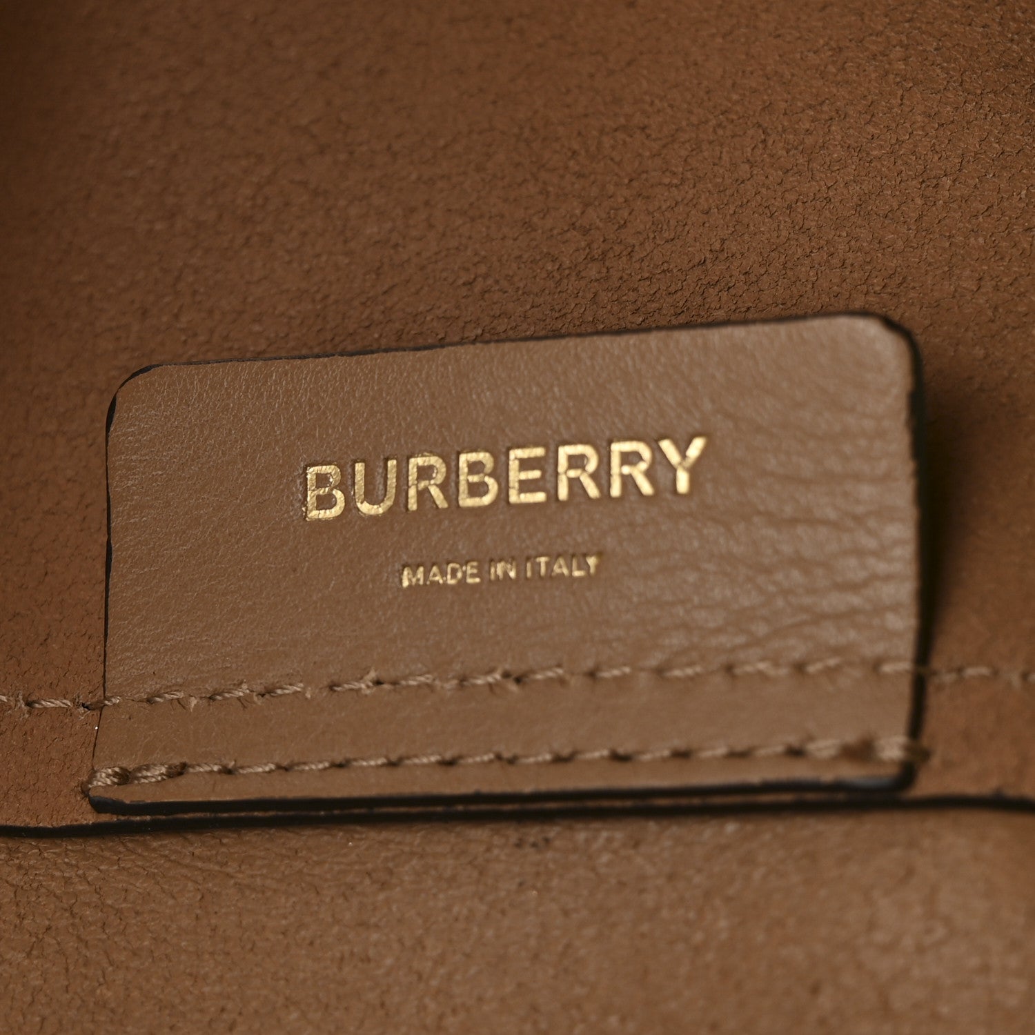 Burberry Soft Smooth Calfskin Medium Tote Camel 7 of 16