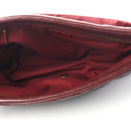 Chanel Crumpled Grained Calfskin Quilted Maxi Shiva Flap Bordeaux 5 of 11