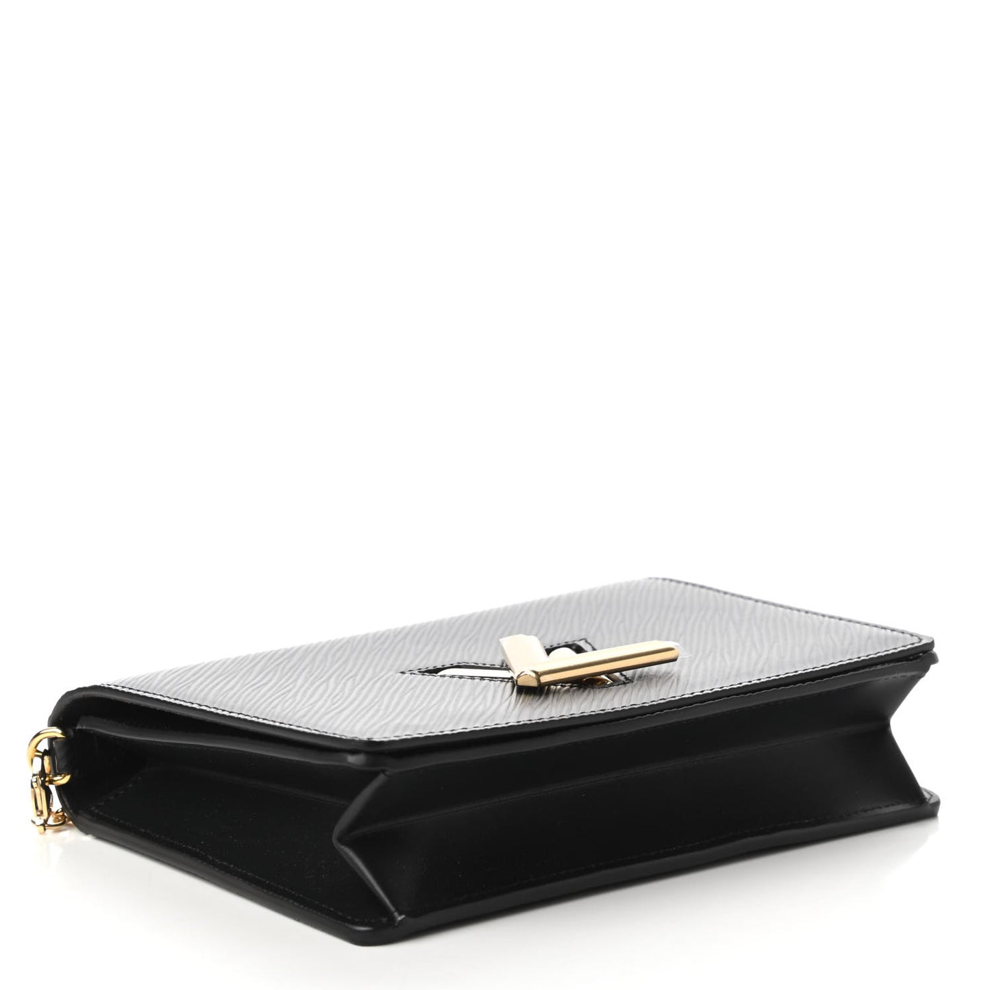Epi Twist Belt Chain Wallet Black