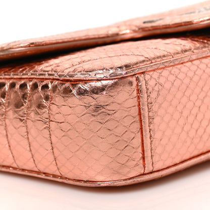 Prada Metallic Ayers Impunture Diagramme Small Chain Flap Shoulder Bag Antico Mordore 7 of 8