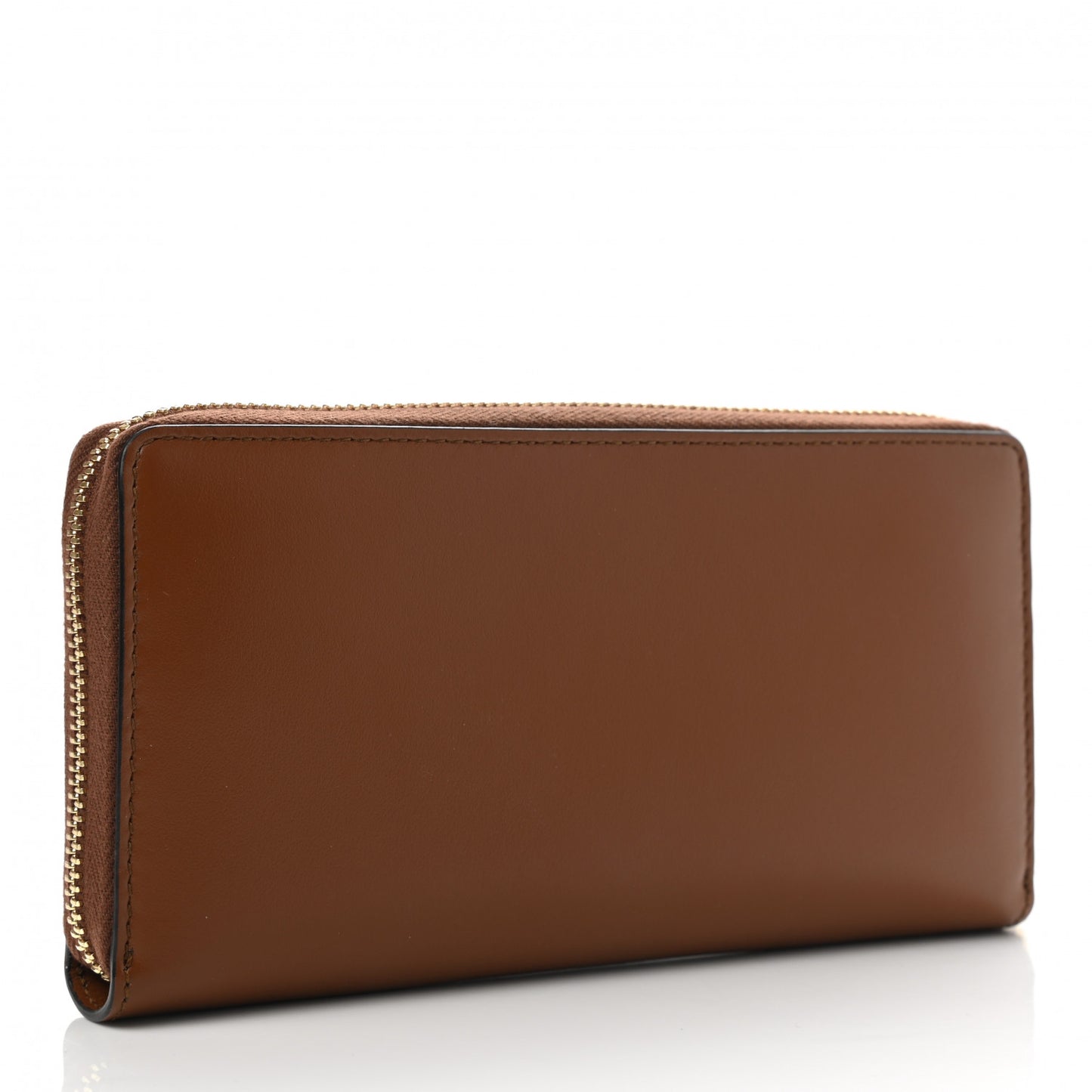 Plutone Calfskin Logo Zip Around Wallet Cuir