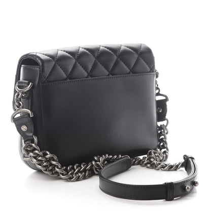 Chanel Calfskin Quilted Medium Rock My Shoulder Flap Black 2 of 8
