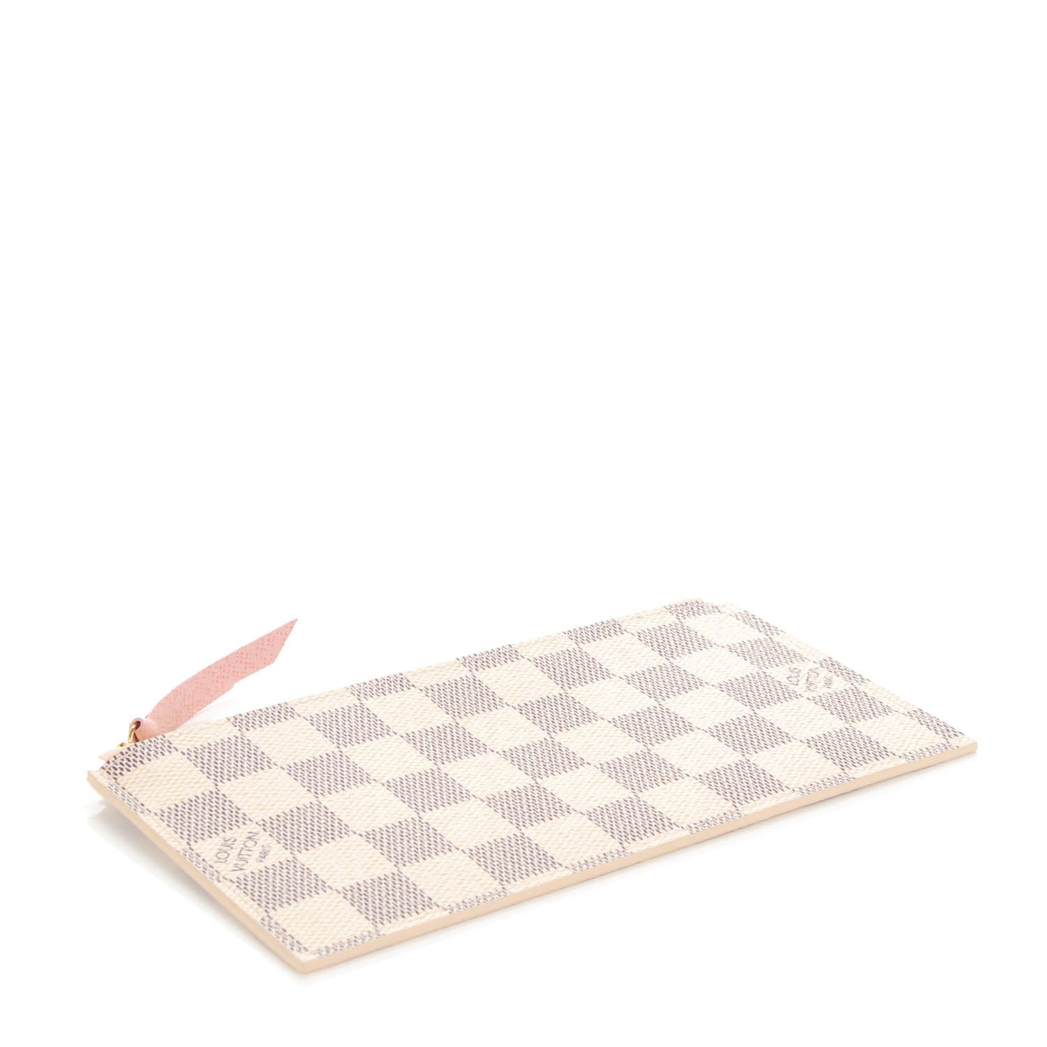 Louis Vuitton Damier Azur Felicie Chain Wallet Zippered Insert Rose Ballerine 4 of 6