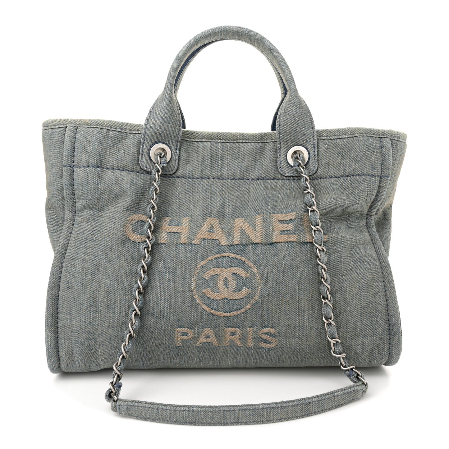 Denim Small Deauville Tote Light Blue