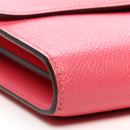 Hermes Epsom Constance Long Wallet Rose Azalee 8 of 17