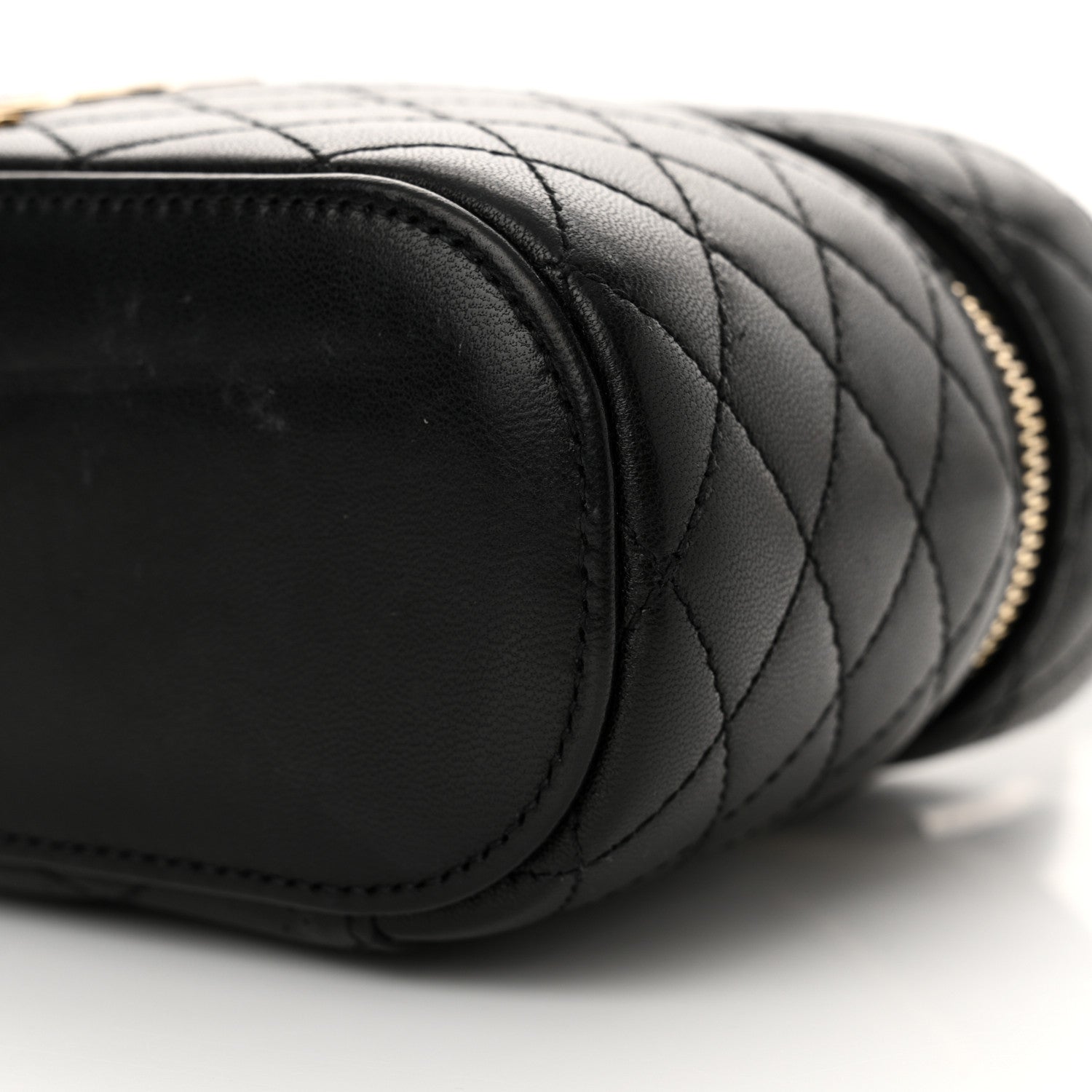 Saint Laurent Lambskin Quilted Mini Gaby Vanity Case Black 10 of 13
